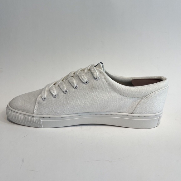 J. Crew White Road Trip Canvas Sneakers Womens Size 9 Casual Low Top Tennis Shoe - Picture 5 of 14